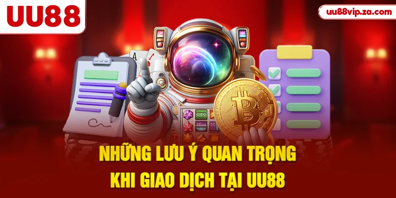 Những lưu ý quan trọng khi giao dịch tại UU88