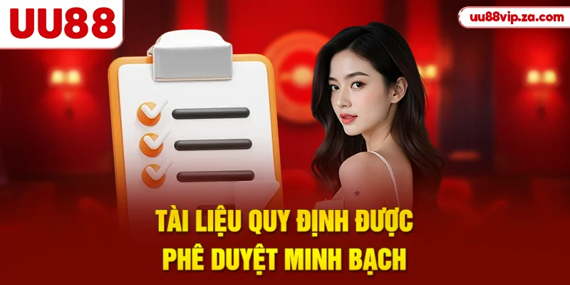 Tài liệu quy định được phê duyệt minh bạch